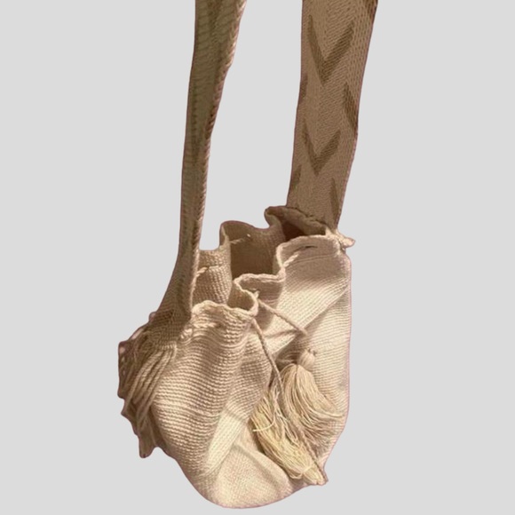 Cottagecore macrame bucket bag - Picture 2 of 3